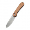 CIVIVI Button Lock Knife Elementum Brown Micarta