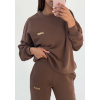 Mosquito Dámska tepláková mikina Mosquito Pure Choco Brown hnedá, Veľkosť XL, Farba hnedá