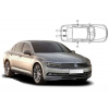 Slnečné clony na okná - VW Passat Sedan (2014-) - Komplet sada