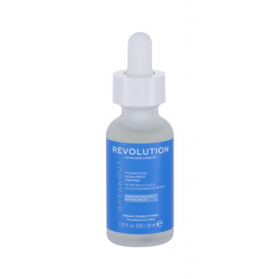 Revolution Skincare Breakout Strength Serum 2% Salicylic Acid & Fruit Enzyme (W) 30ml, Pleťové sérum