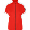 James&Nicholson Dámsky cyklistický dres JN453 Red XL