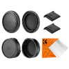 K&F Canon FD Mount Body Cap*2 + Lens Rear Cap*2 + Hot Shoe Cap*2 + Cleaning Cloth*1 K&F Concept