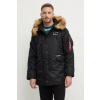 Bunda parka Alpha Industries N3B Airborne 188141.03, pánska, čierna farba, zimná
