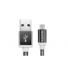 ADATA Micro USB kábel pletený 1m čierny AMUCAL-100CMK-CBK