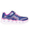 Skechers Heart Lights - Retro Hearts Light Up Trainers Girls Navy/Pink 2 (35)