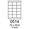 etikety RAYFILM 70x50,8 univerzálne biele R01000514F (1.000 list./A4)