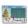 Adventný kalendár pre deti s magnetkami Variant: Červené magnetky