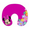 Cestovný vankúš Disney tm. ružový - Minnie mouse a kvety