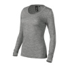 Malfini Premium MERINO RISE LS 160 Tričko dámske XXL, Tmavosivý melír