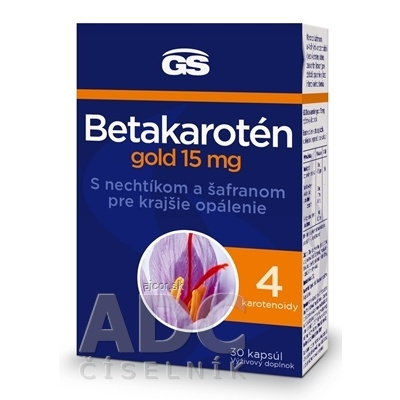 GREEN - SWAN PHARMACEUTICALS CR, a.s. GS Betakarotén gold 15 mg cps s nechtíkom a šafranom 1x30 ks