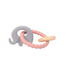 Kousátko Bo Jungle B-Rattle Rings Kousátko Elephant Pink (5407010492811)
