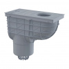 AlcaPlast AGV2S - Univerzálny lapač strešných splavenín 300×155/125 mm priamy, šedá