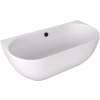 Polysan PAGODA nástenná vaňa z liateho mramoru 170x85x58cm, biela mat, 72976MAT