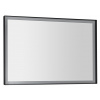 Sapho SORT LED podsvietené zrkadlo 1000x700mmm, čierna mat SPH ST100