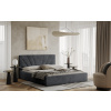 Posteľ LATINA 180x200 tmavosivá s úložným priestorom