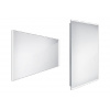 Nimco Zrkadlá - Zrkadlo s LED osvetlením, 100x70 cm, hliník ZP 11004