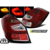 Zadné svetlá LED BAR, Škoda Fabia 2 hatchback, 2007-, červené/biele