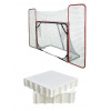 Merco Target bránka, s bočnou sieťou + Hockey Revolution Hockey Tiles dosky (8 ks)