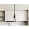 Objímka E27/1m/chróm/lesklá čierna - BH622B