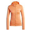 adidas Terrex Xperior Light Fleece Hooded Jacket Womens Amber Tint 8 (XS)