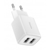 Baseus CCXJ010202 Compact Nabíječka 2xUSB 10,5W White