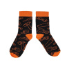 Veselé pracovné ponožky BENNONKY Tool Socks čierno-oranžové, veľ. 45-47