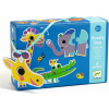 DJECO Puzzle Duo Zvieratká 6x2 dieliky