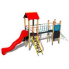 Playground System DETSKÉ IHRISKO - zostava so šmýkačkou a šplhaním 4U227D-15