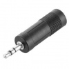 Redukcia GoGEN 3,5mm/6,3mm jack, stereo (JACKMF02) čierna