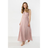 Ľanové dámske šaty ružovej farby, A662 XL