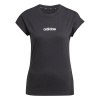 adidas Essentials Linear Cotton dámske tričko Black L (16-18)