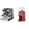 Rocket Espresso Appartamento TCA, white + Eureka Atom 60, ferrari red