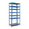 Policový regál Trestles RH 2200x800x500, nosnosť 1750 kg, 7 políc Farba: modrá, Typ police: drevená MDF 5,4 mm