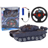 mamido Tank R/C Diaľkovo ovládaný Svetlá Zvuk Námornícka modrá 1:18 27MHz