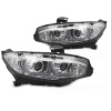 HONDA CIVIC X 16-21 - predné LED svetlá chrómová DRL SEQ