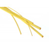 Bužírky - hadičky zmršťovacie, rôzne rozmery, dĺžka 1 m, polyetylén - žltá Veľkosť: 3,2/1,6 mm