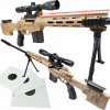 M107 AMERICKÁ OSTREĽOVACIA PUŠKA NA GUĽÔČKY AIR SOFT GUN + ĎALEKOHĽAD + LASER