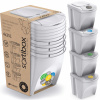 Segregačný kôš odpadu 4x20l Bie set (Segregačný kôš odpadu 4x20l Bie set)