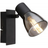 Globo Lighting Claude nástenná lampa 1x40 W čierna-dymová 54307-1