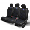 Poťahy na sedadlá pre Berlingo 3 Doblo Partner Combo 1+2 Čierno-modré