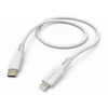 Hama 201574 MFi USB-C Lightning kábel pre Apple, 1,5 m Flexible,silikónový, biely