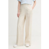 United Colors of Benetton nohavice dámske ľanové 4AGHDF08K béžová L