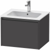 DURAVIT Ketho 2 závesná skrinka pod umývadlo, 1 zásuvka, 610 x 480 x 440 mm, grafit super matná, K25062080800000