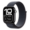 Apple Watch Series 10 GPS + Cellular 46mm Jet Black Aluminium Case with Ink Sport Loop (Apple Watch Series 10 GPS + Cellular 46mm Jet Black Aluminium Case with Ink Sport Loop)