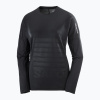 Pánske bežecké tričko s dlhým rukávom Salomon Sense Aero Tee GFX deep black/black