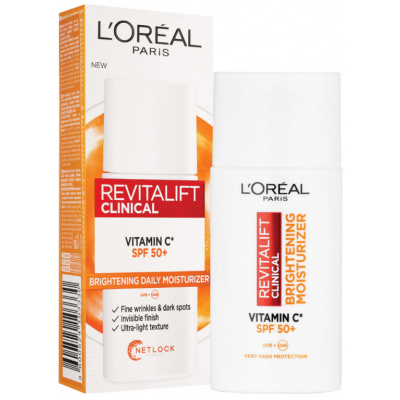 L'Oréal Revitalift Clinical Vitamin C Anti-UV Fluid Denný pleťový krém 50 ml