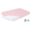Babymatex plachta nepremokavá s gumou Bamboo ružová 70x140