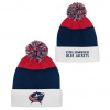 Outerstuff Dětská zimní čepice Columbus Blue Jackets NHL Essentials Cuffed Knit W Pom