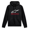 aLWAYS HOODIE 3 ALPINESTARS čierna/biela/červená Veľkosť: XL, Veľkost: XL