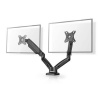Nedis MMDOSGS110BK - Full Motion Stojan Monitoru | Plynová Pružina | 2 Obrazovky | 15 - 32 